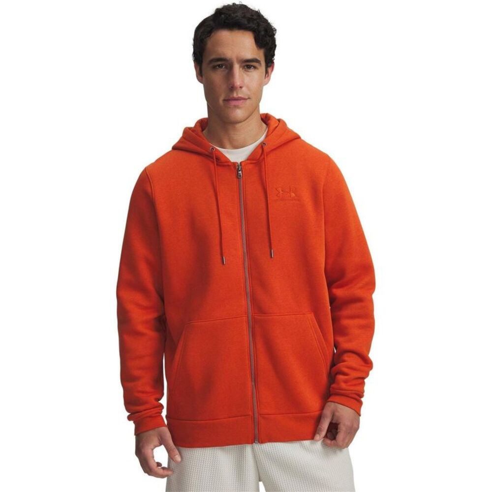 Under Armour Mens Drawstring Full Zip Hoodie / Orange